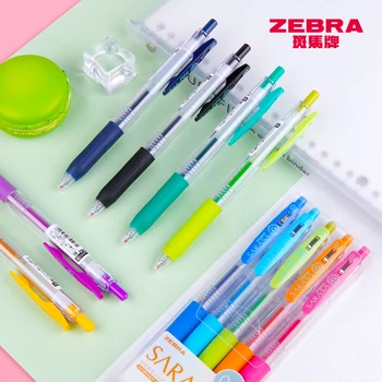1 комплект Цветная гелевая ручка Japan ZEBRA JJ15, Быстросохнущие ручки SARASA Clip 0,4 мм, водяная ручка JJS15 Press