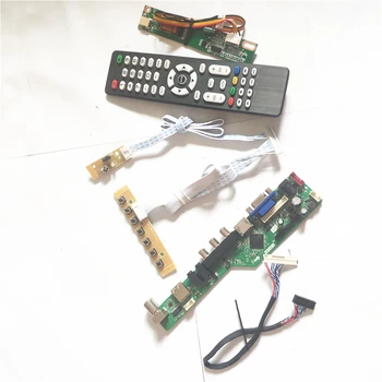 Для ЖК-монитора LP141XB-A1/A2C1 USB VGA HDMI-Совместимая AV RF клавиатура + Инвертор + Пульт дистанционного управления LVDS 20Pin 1CCFL TV53 плата контроллера  