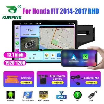 13,1-дюймовое автомобильное радио для Honda FIT 2014-2017 RHD Автомобильный DVD GPS Навигация Стерео Carplay 2 Din Центральный мультимедийный Android Auto
