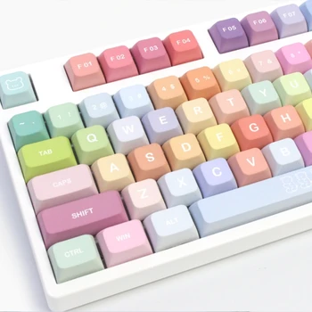 133 Клавиши Gummy Bears PBT Keycap XDA Profile Color Cute для Переключателей MX Пользовательские Механические Колпачки Для Игровых Клавиатур