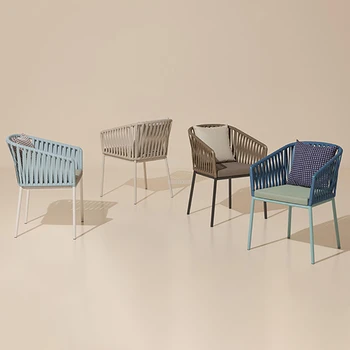 Современные садовые стулья из ротанга, простая садовая мебель, садовый балкон, пляжный стул для отдыха, походный стул, домашнее кресло со спинкой
