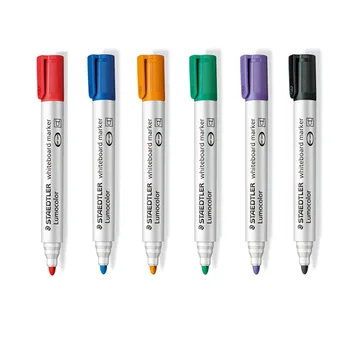 Staedtler Германия 351 Ручка для доски с защитой от высыхания Черный, красный, Синий, Зеленый Легко протираемая Ручка для офисной доски