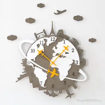 Настенные часы для гостиной в Скандинавском дизайне, роскошные Электронные бесшумные настенные часы, Необычное украшение кухни Horloge Murale, гостиная