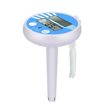 Солнечный Плавающий Термометр Монитор температуры воды 0 ° C ~ 50 ° C Плавательные Бассейны Водные Спа-салоны Аквариумы Пруды Приборы для измерения влажности