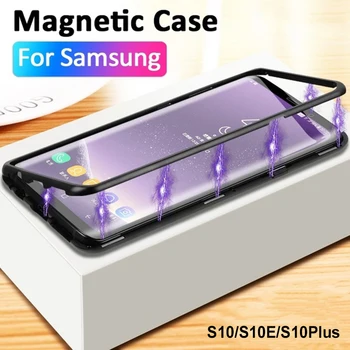 Модный Новый чехол для Samsung Galaxy S10 S10E S10Plus Magnetic King из двухстороннего стекла для телефона