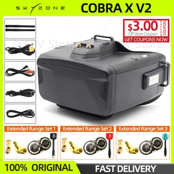 SKYZONE Cobra X V2 1280x720 48CH 5.8G Модуль Приемника Head Tracker DVR FPV Очки Шлем С HDMI Для RC FPV Гоночного Дрона