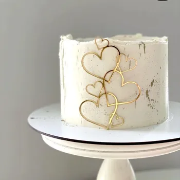 INS Simple Love Акриловые принадлежности для украшения торта, Выпеченный торт, Десерт на День Святого Валентина, Принадлежности для переодевания вечеринки