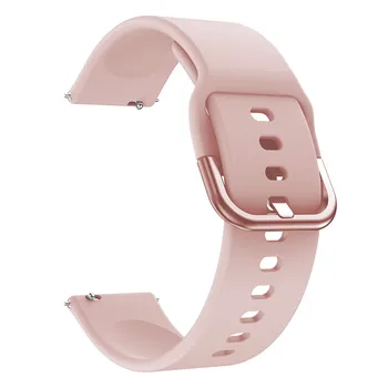 Бесплатная доставка, ремешок для Samsung Galaxy Watch3, 45 мм, железная кнопка, силиконовый ремешок, силиконовый браслет, сменный браслет