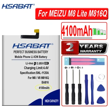 Аккумулятор высокой Емкости HSABAT 4100mAh BA816 для смартфона Meizu M8 M8 Lite M816Q V8
